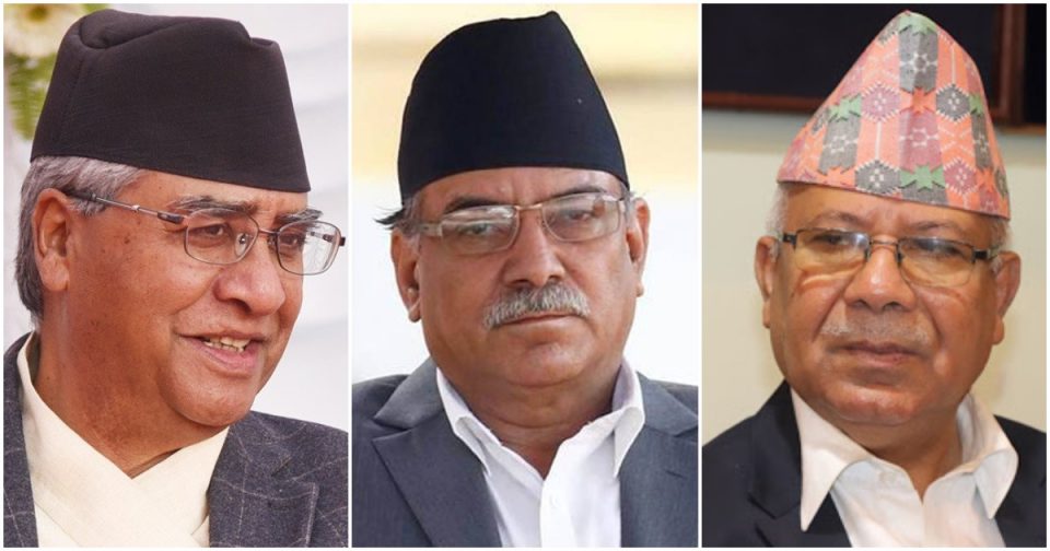 प्रधानमन्त्री देउवासँग प्रचण्ड र नेपालको छुट्टाछुट्टै भेट