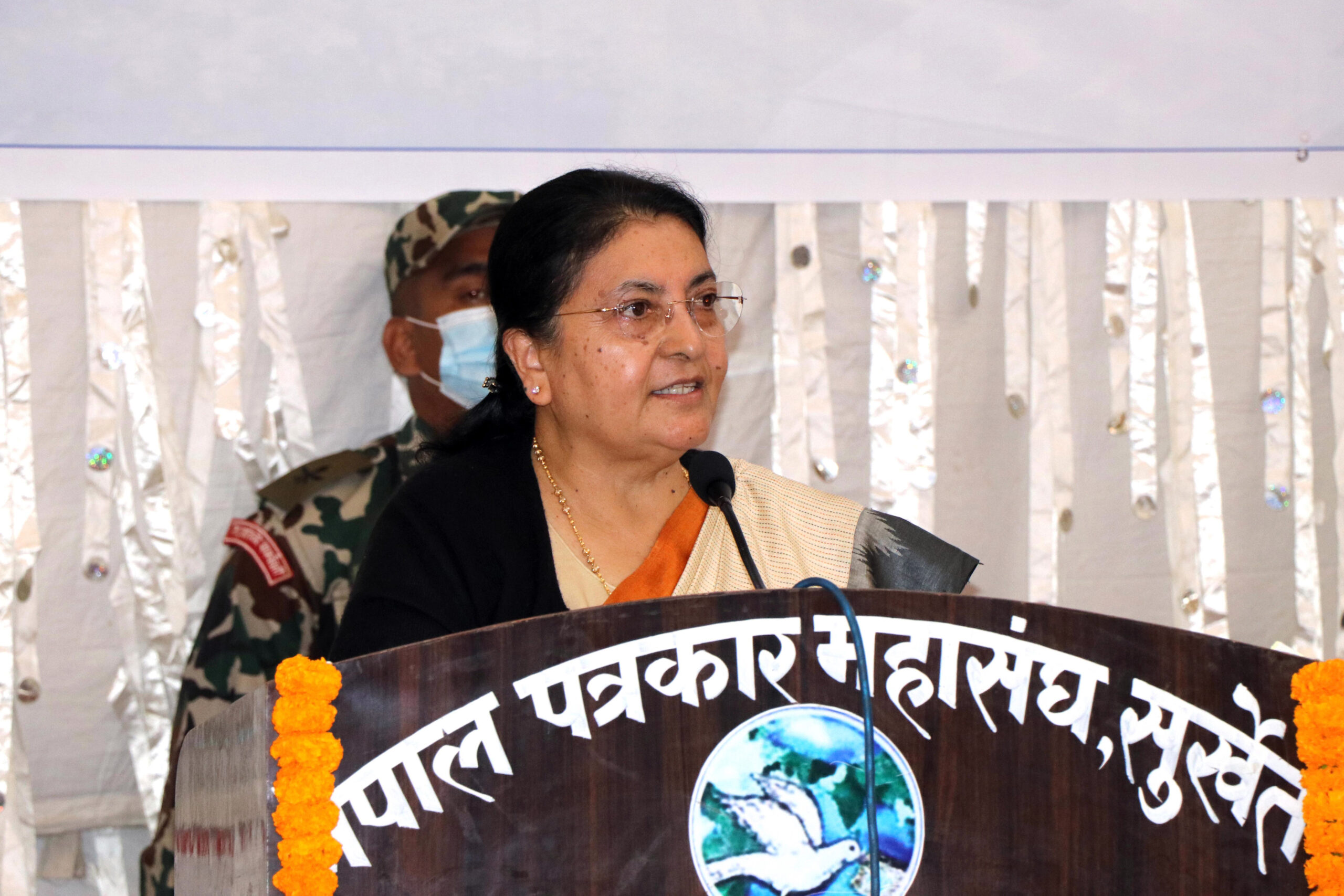 लोकतान्त्रिक गणतन्त्र स्थापनामा प्रेस क्षेत्रको महत्वपूर्ण भूमिका रहेको छ: राष्ट्रपति भण्डारी