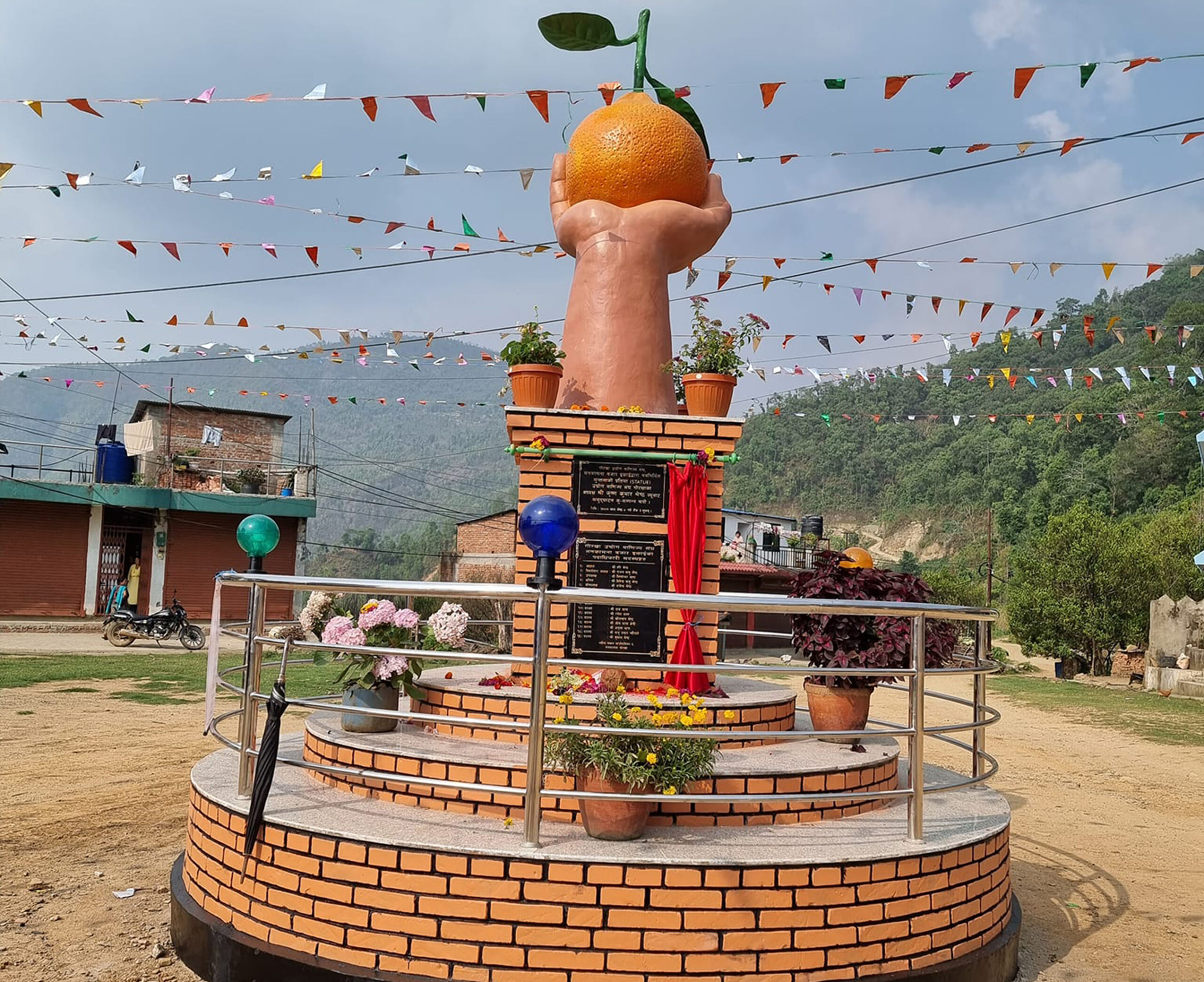 मनकामनामा सुन्तलाको प्रतिमा स्थापना