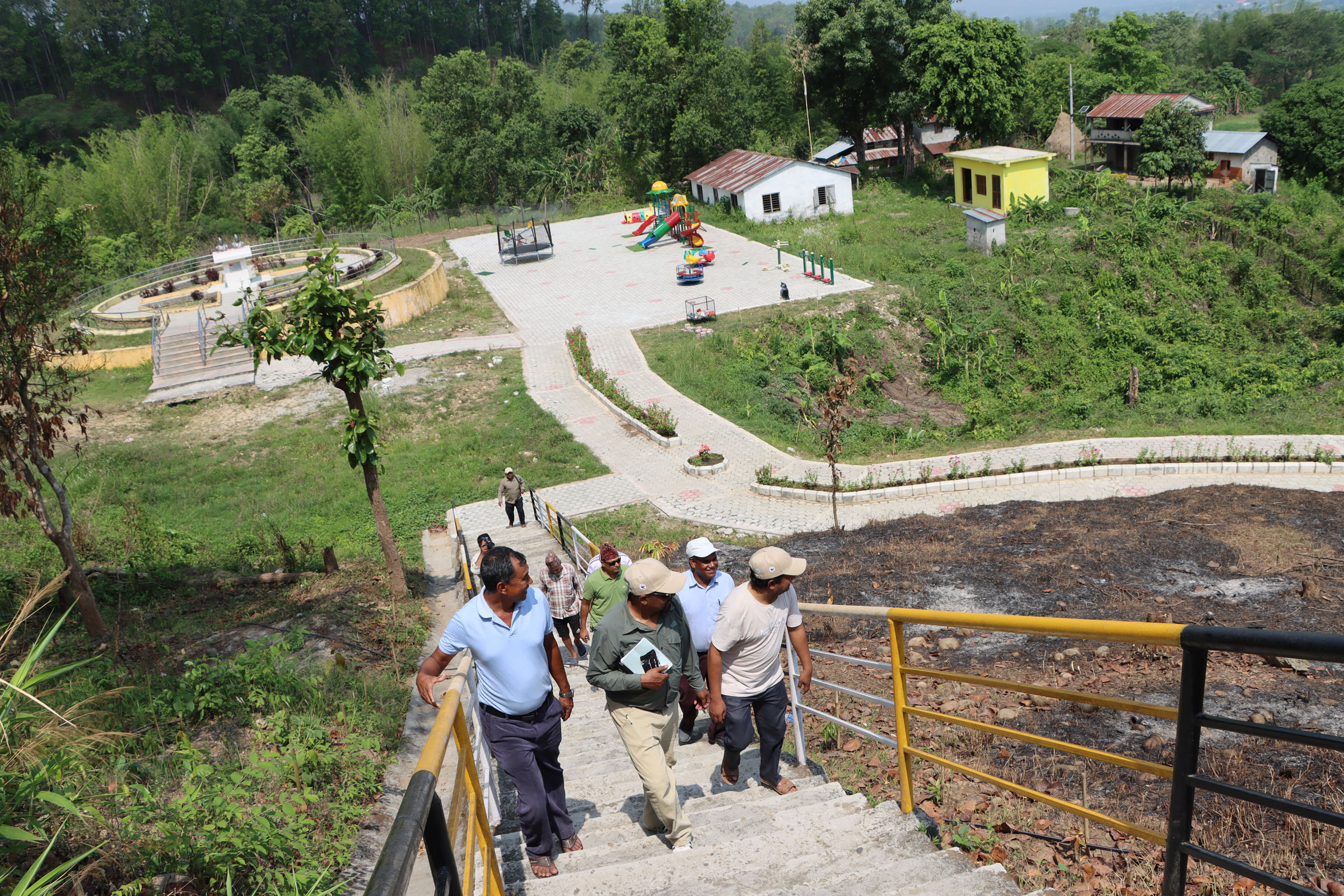 चितवनको माडीस्थित मदन–आश्रितको अस्तु विसर्जन गरिएको स्थानमा उद्यान निर्माण