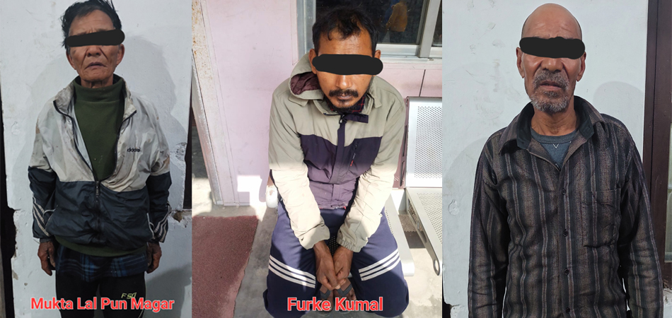 चितवन निकुञ्जमा छुट्टा-छुट्टै तीन गैंडा मारेको अभियोगमा १७ वर्षदेखि फरार तीन जना प्रतिवादी पक्राउ