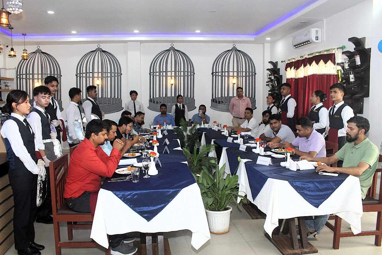 फोर्ब्स कलेजमा स्टेट ब्याक्वेट तथा अतिथि सत्कारको नमुना अभ्यास