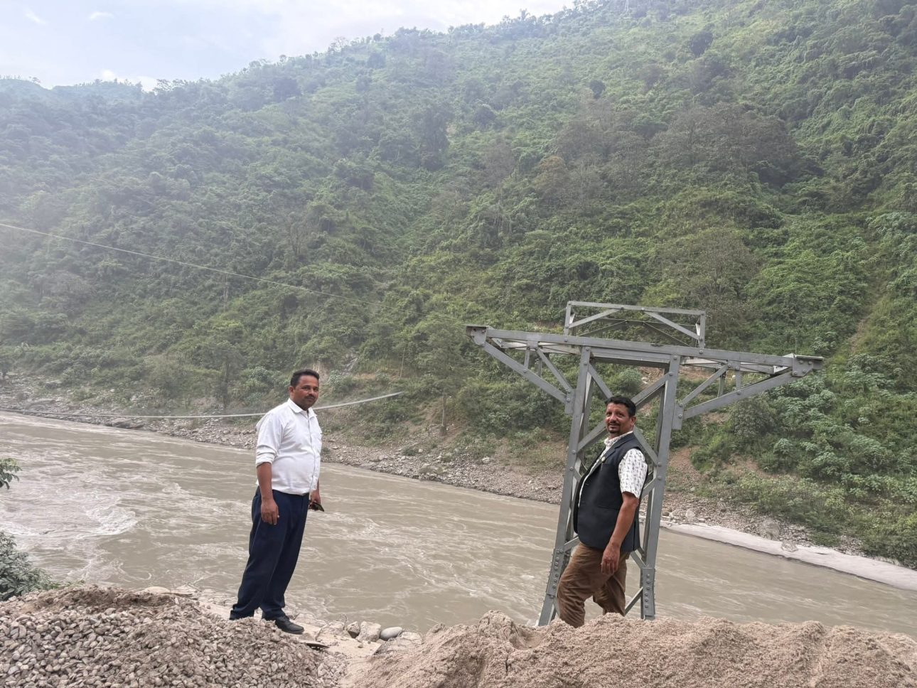 गण्डकी गाउँपालिकामा चेपाङ किसानको उत्पादन बजारसम्म पुर्‍याउन रोपवे निर्माण